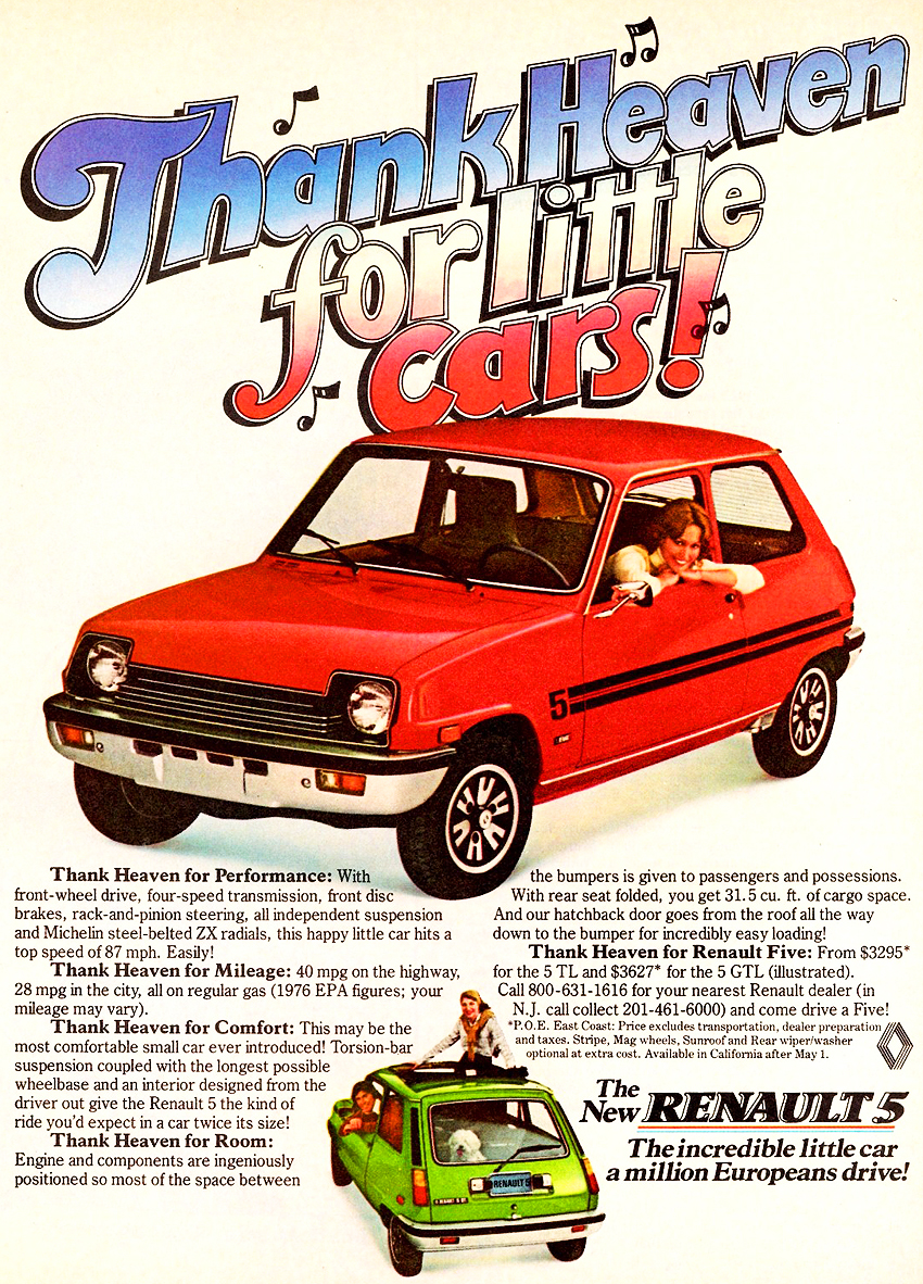 1976 Renault Auto Advertising